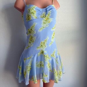 Urban outfitters Chiffon blue mini dress